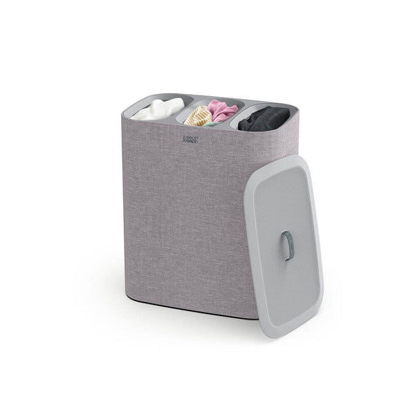 Joseph Joseph Tota Trio 90L Triple Laundry Hamper Grey