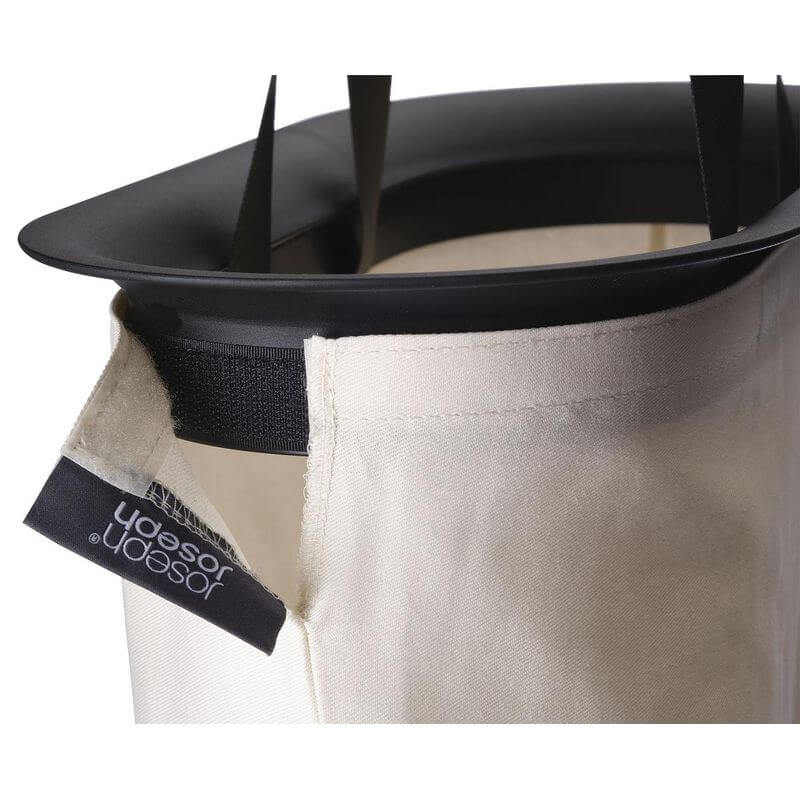 Joseph Joseph Tota Trio Luxe 90L Divided Laundry Basket Black - LAUNDRY - Hampers - Soko and Co
