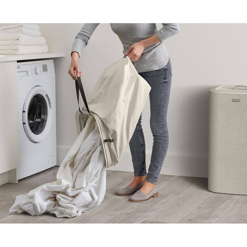 Joseph Joseph Tota Uno 60L Laundry Basket Ecru - LAUNDRY - Hampers - Soko and Co
