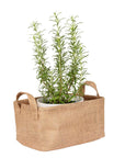 Juna Jute Storage Basket with Lining - HOME STORAGE - Baskets and Totes - Soko and Co