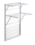 Karim 3 Tier Wall Mounted Clothes Airer White - LAUNDRY - Airers - Soko and Co