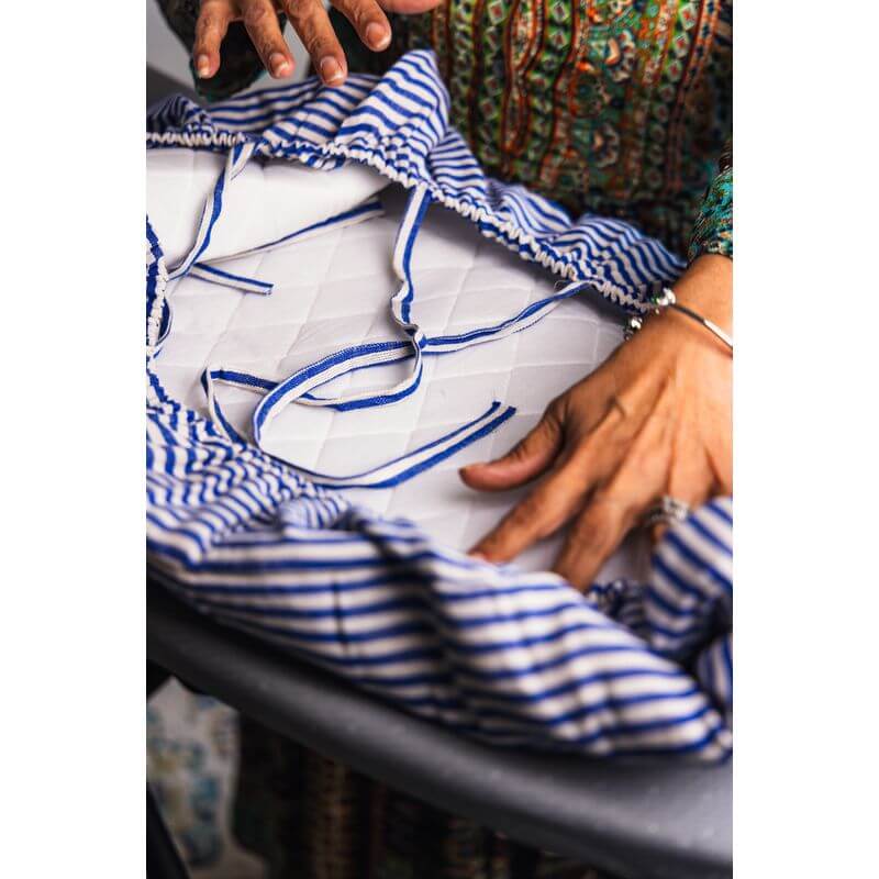 Large Ironing Board Cover Provincial Stripes Red - LAUNDRY - Ironing Board Covers - Soko and Co