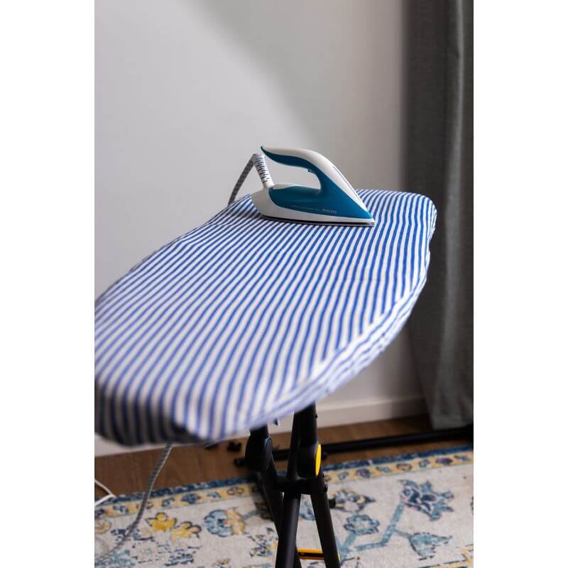 Large Provincial Stripe Linen Ironing Board Cover Black - LAUNDRY - Ironing Board Covers - Soko and Co