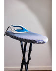 Medium Provincial Stripe Linen Ironing Board Cover Black - LAUNDRY - Ironing Board Covers - Soko and Co
