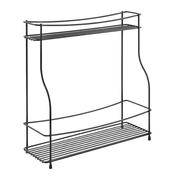 Lava 2 Tier Spice and Oil Bench Rack Black