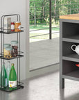 Lava 3 Tier Shelf Caddy Black - HOME STORAGE - Shelves and Cabinets - Soko and Co