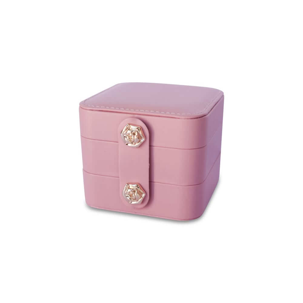 Leather Luxe Tiered Jewellery Box - WARDROBE - Jewellery Storage - Soko and Co