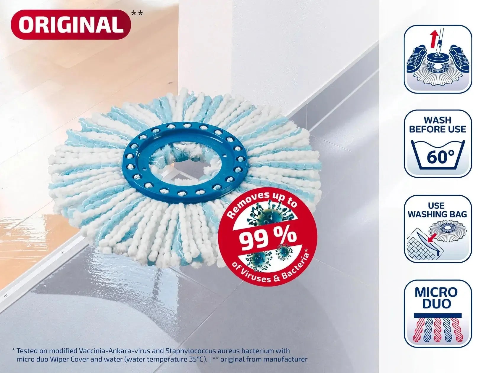 Leifheit Cleaning Twist Mop Replacement Head 2 Piece - LAUNDRY - Cleaning - Soko and Co