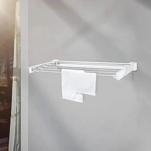 Leifheit Telegant Plus 70 Wall Mounted Clothes Airer White