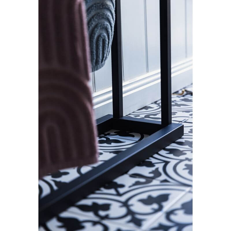 Limited Edition Wide Towel Rack Pine and Matte Black - BATHROOM - Towel Racks - Soko and Co