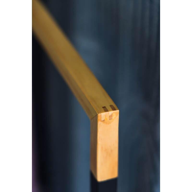 Limited Edition Wide Towel Rack Pine and Matte Black - BATHROOM - Towel Racks - Soko and Co