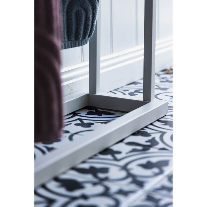 Limited Edition Wide Towel Rack Pine and Matte White - BATHROOM - Towel Racks - Soko and Co