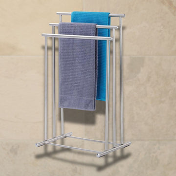 Lioni 3 Rail Freestanding Stainless Steel Towel Rack