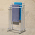 Lioni 3 Rail Freestanding Stainless Steel Towel Rack - BATHROOM - Towel Racks - Soko and Co
