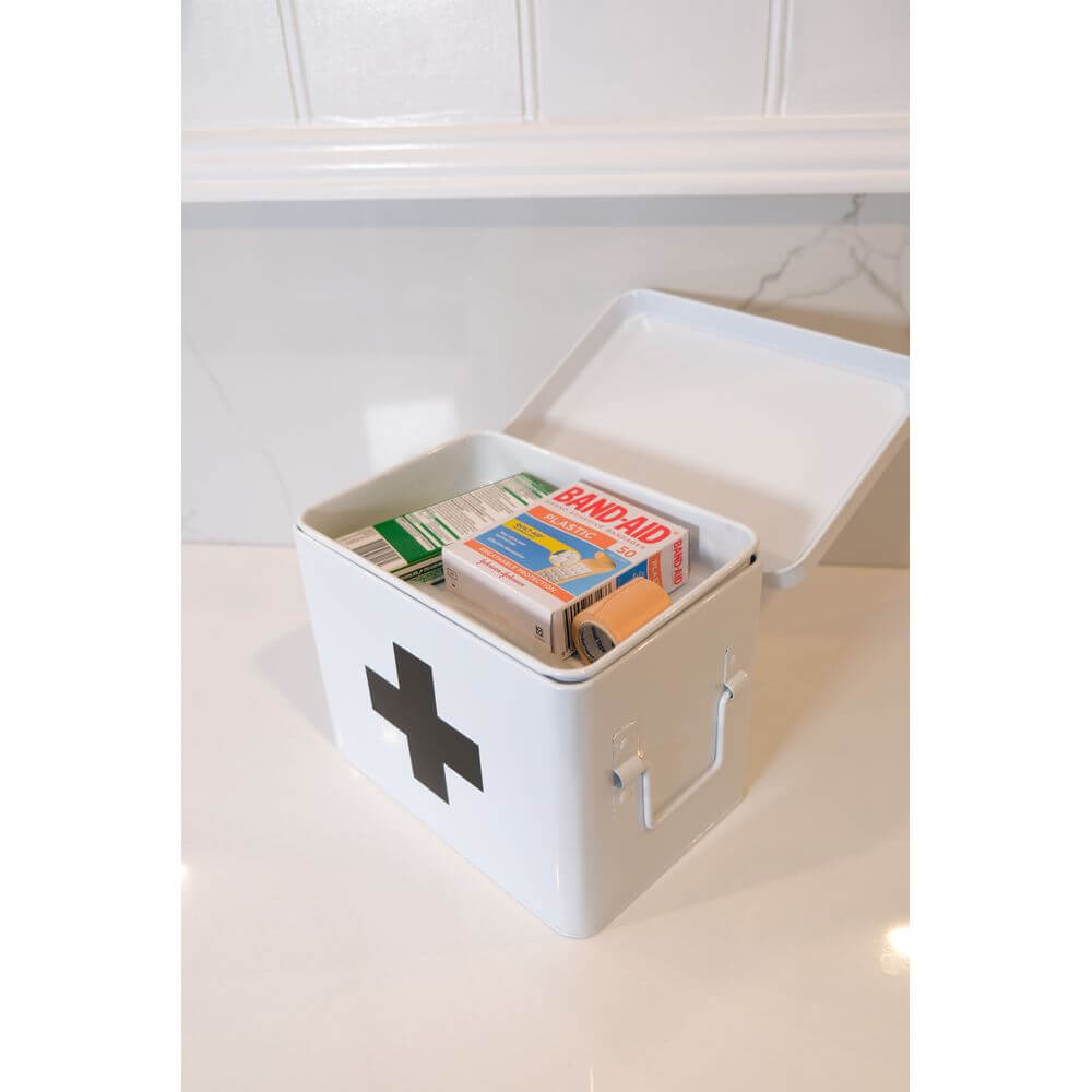 Medicine Box With Dividers White - LAUNDRY - Accessories - Soko and Co