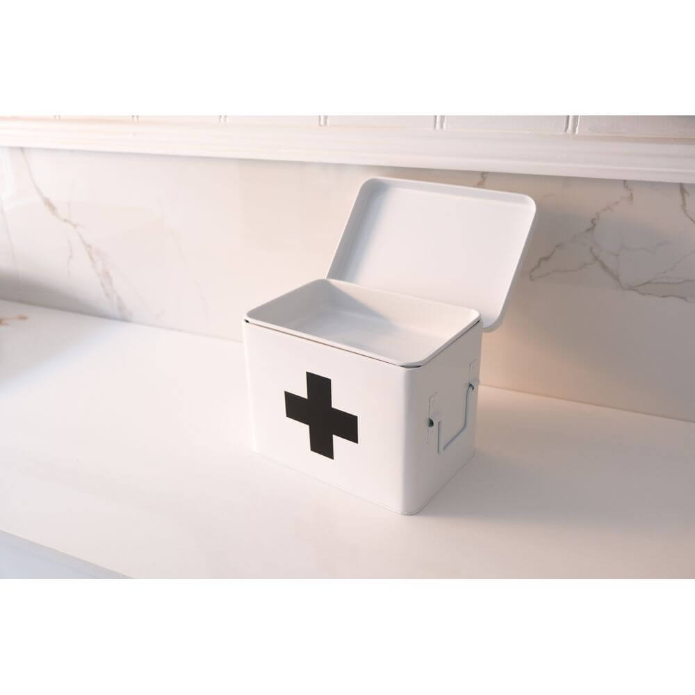Medicine Box With Dividers White - LAUNDRY - Accessories - Soko and Co