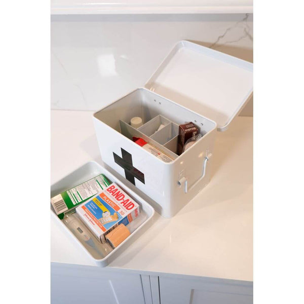 Medicine Box With Dividers White