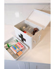 Medicine Box With Dividers White - LAUNDRY - Accessories - Soko and Co