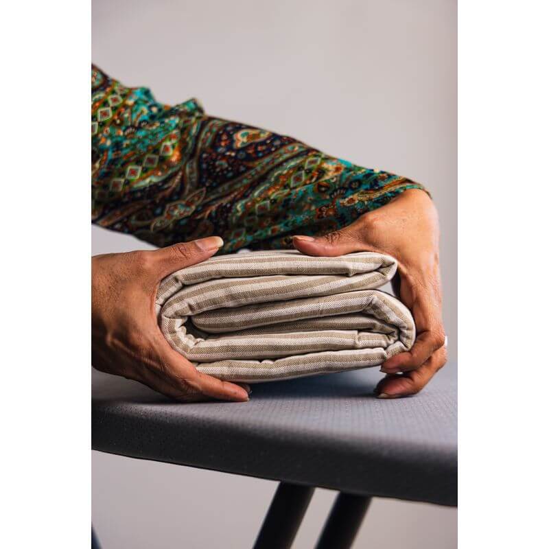 Medium Provincial Stripe Ironing Board Cover Blue - LAUNDRY - Ironing Board Covers - Soko and Co