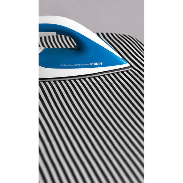 Large Provincial Stripe Linen Ironing Board Cover Black