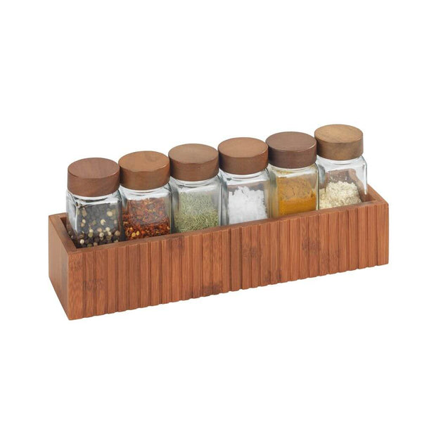 Mera Wall Mounted Spice Rack Bamboo