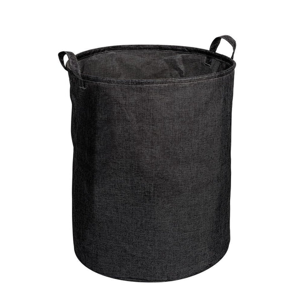 Messina 70L Linen Look Laundry Hamper Charcoal