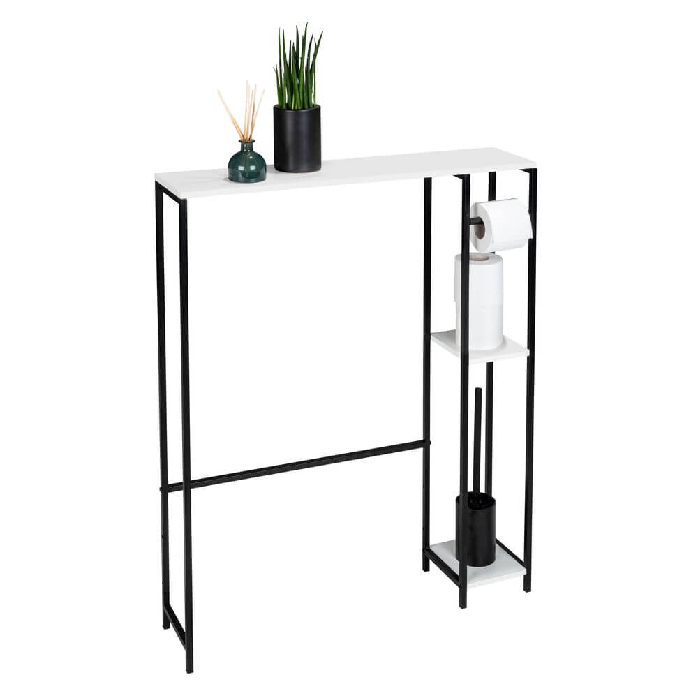 Molveno Over The Toilet Shelving Unit with Brush - BATHROOM - Toilet Brushes - Soko and Co