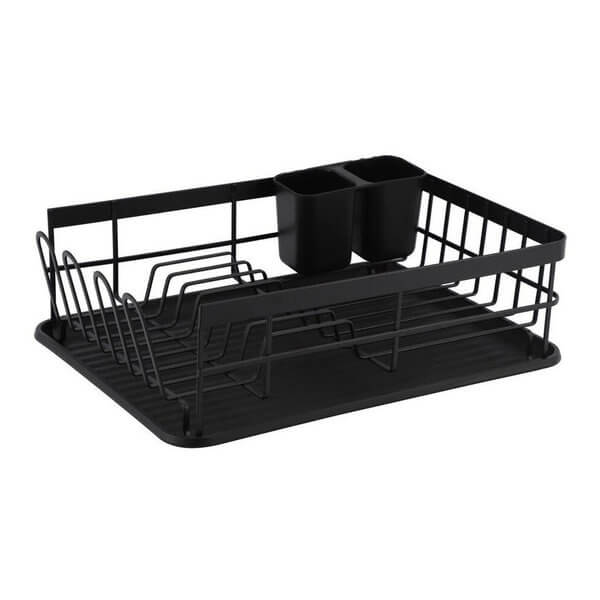 Nava Dish Rack Black - KITCHEN - Dish Racks and Mats - Soko and Co