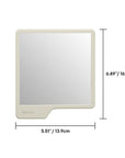 Oliver Shower Mirror Sand - BATHROOM - Suction - Soko and Co