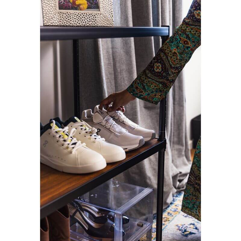 Onyx 3 Tier 90cm Wide Freestanding Shelving Unit Black - HOME STORAGE - Shelves and Cabinets - Soko and Co