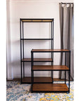 Onyx 3 Tier 90cm Wide Freestanding Shelving Unit Black - HOME STORAGE - Shelves and Cabinets - Soko and Co