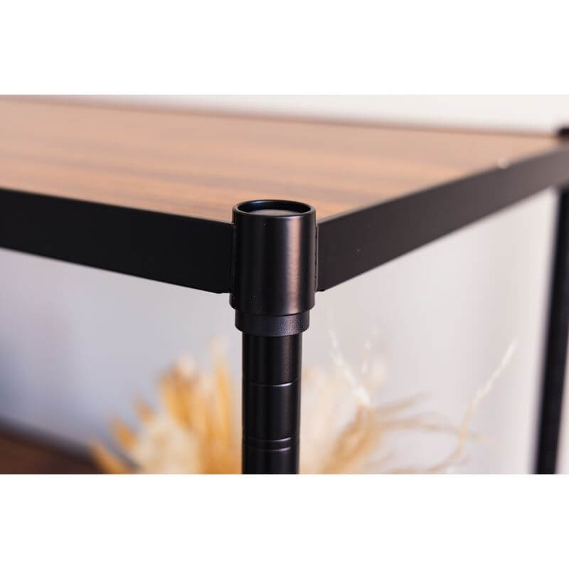 Onyx 3 Tier 90cm Wide Freestanding Shelving Unit Black - HOME STORAGE - Shelves and Cabinets - Soko and Co