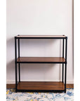 Onyx 3 Tier 90cm Wide Freestanding Shelving Unit Black - HOME STORAGE - Shelves and Cabinets - Soko and Co