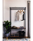 Onyx 3 Tier Garment Rack Black - WARDROBE - Garment Racks - Soko and Co