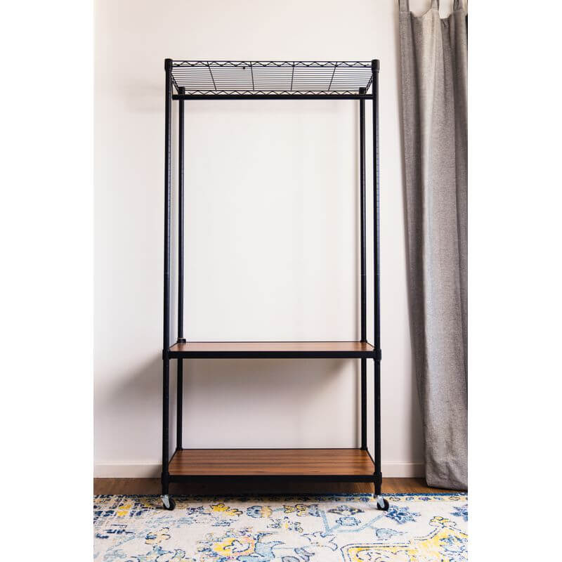 Onyx 3 Tier Garment Rack Black - WARDROBE - Garment Racks - Soko and Co