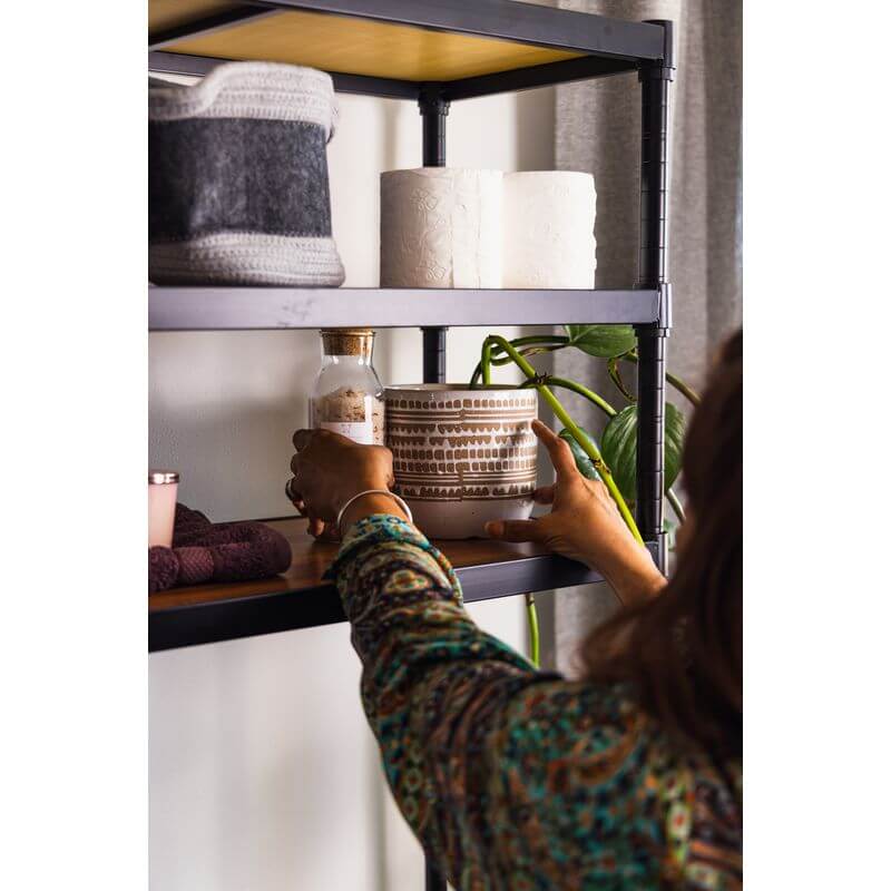 Onyx 3 Tier Over Laundry Machine Shelving Unit Black - HOME STORAGE - Shelves and Cabinets - Soko and Co