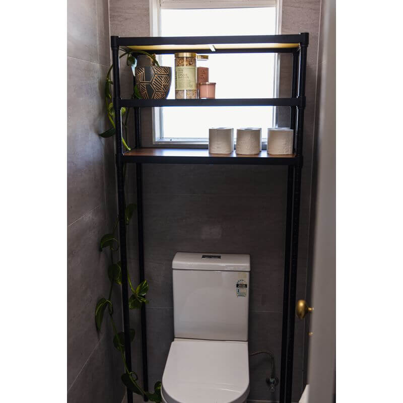 Onyx 3 Tier Over Laundry Machine Shelving Unit Black - HOME STORAGE - Shelves and Cabinets - Soko and Co
