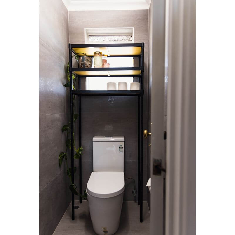 Onyx 3 Tier Over Laundry Machine Shelving Unit Black - HOME STORAGE - Shelves and Cabinets - Soko and Co