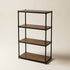 Onyx 4 Tier 120cm Wide Freestanding Shelving Unit Tall Black - HOME STORAGE - Shelves and Cabinets - Soko and Co