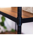 Onyx 4 Tier 90cm Wide Freestanding Shelving Unit Small Black - HOME STORAGE - Shelves and Cabinets - Soko and Co