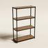 Onyx 4 Tier 90cm Wide Freestanding Shelving Unit Small Black - HOME STORAGE - Shelves and Cabinets - Soko and Co