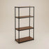 Onyx 4 Tier 90cm Wide Freestanding Shelving Unit Tall Black - HOME STORAGE - Shelves and Cabinets - Soko and Co