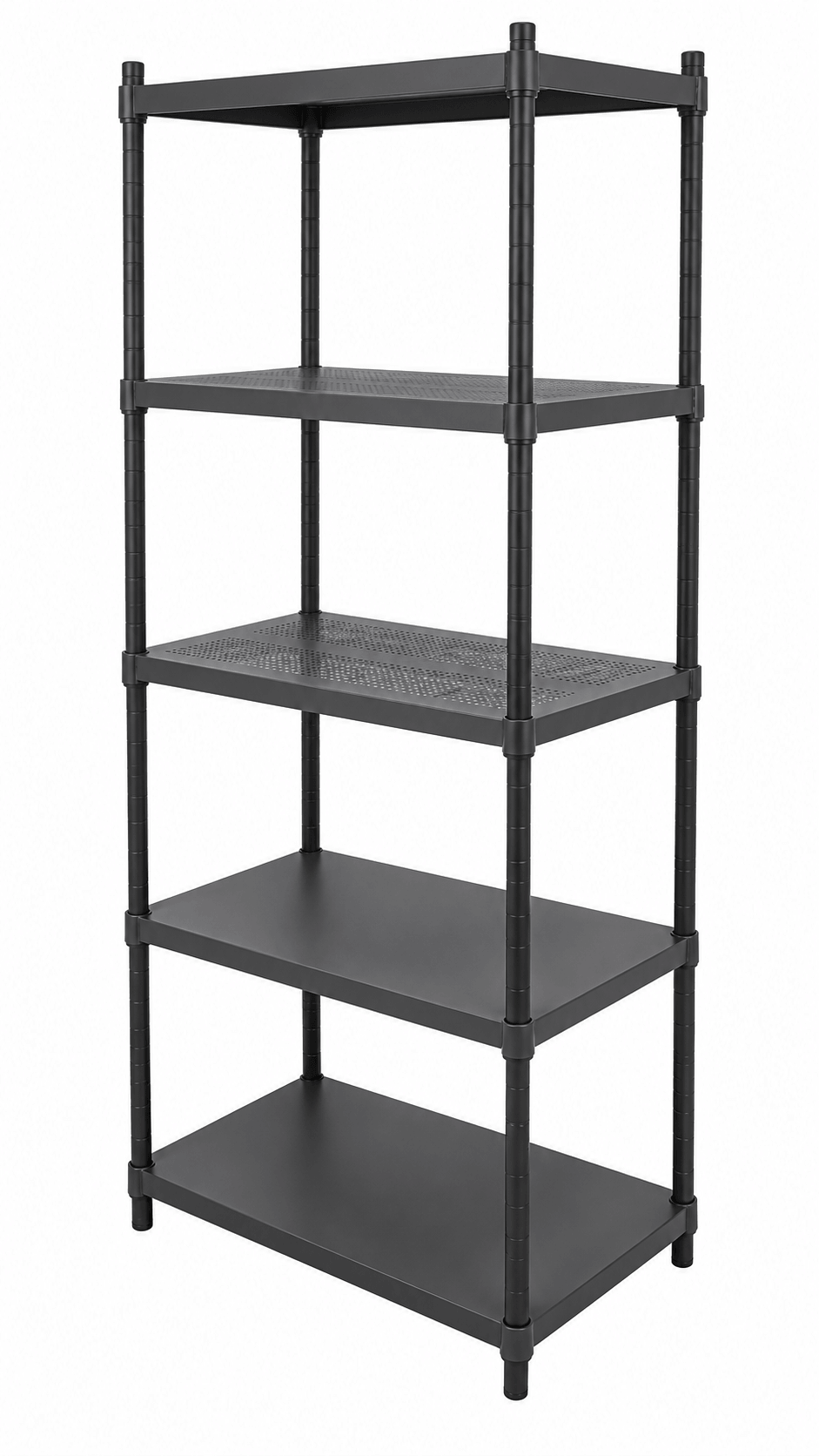 Onyx 5-Tier Perforated Storage Rack - HOME STORAGE - Shelves and Cabinets - Soko and Co