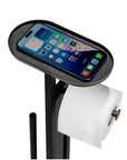 Orea Freestanding Toilet Brush & Roll Holder Black - BATHROOM - Toilet Brushes - Soko and Co