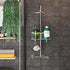 Origin Luxy Shelf for Shower Rod Brushed Steel - BATHROOM - Shower Caddies - Soko and Co