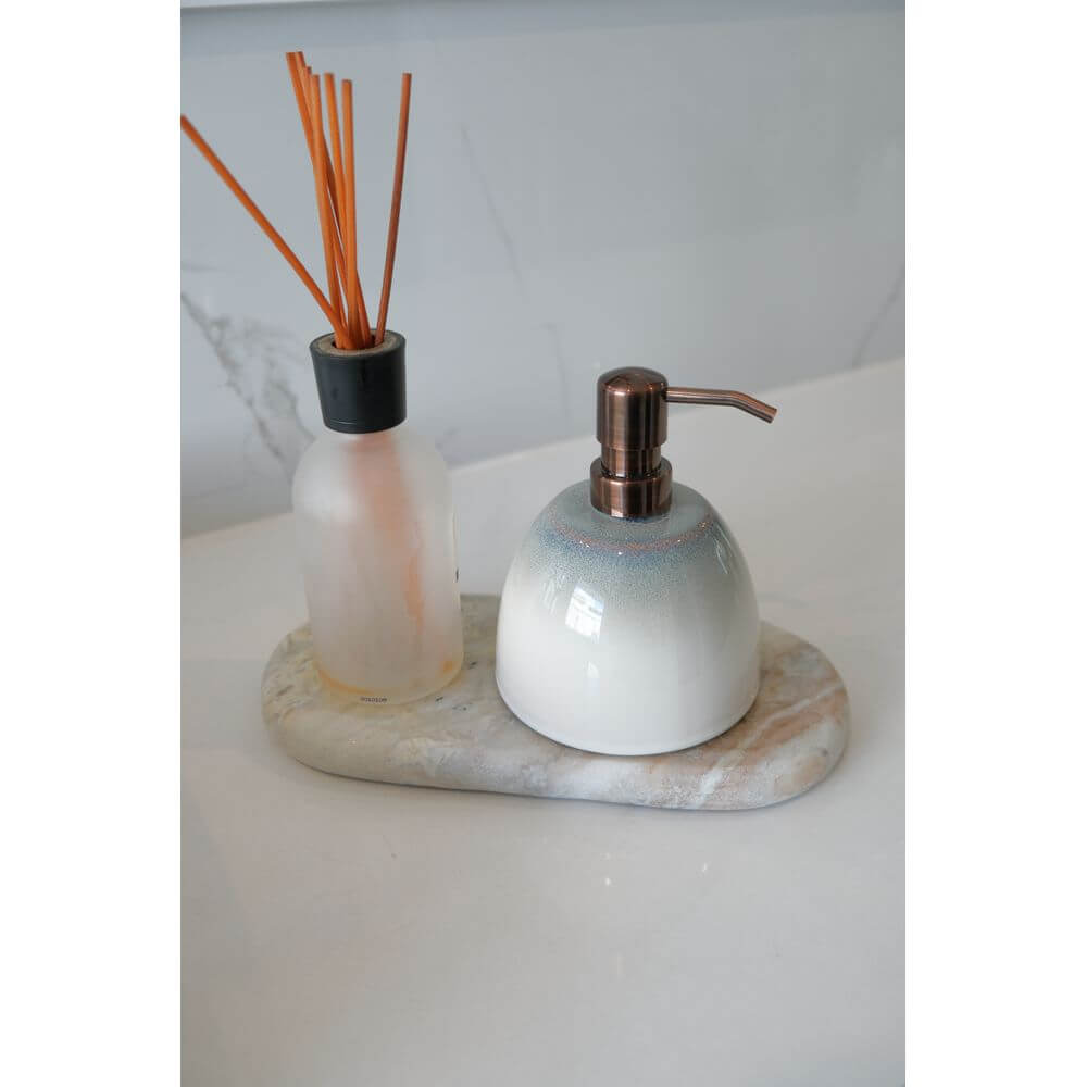 Osteto Ceramic Soap Dispenser Coastal - BATHROOM - Soap Dispensers and Trays - Soko and Co
