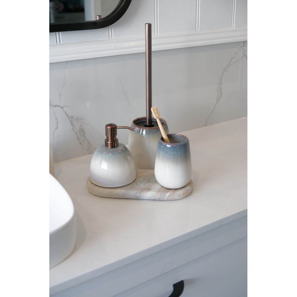 Osteto Ceramic Soap Dispenser Coastal - BATHROOM - Soap Dispensers and Trays - Soko and Co