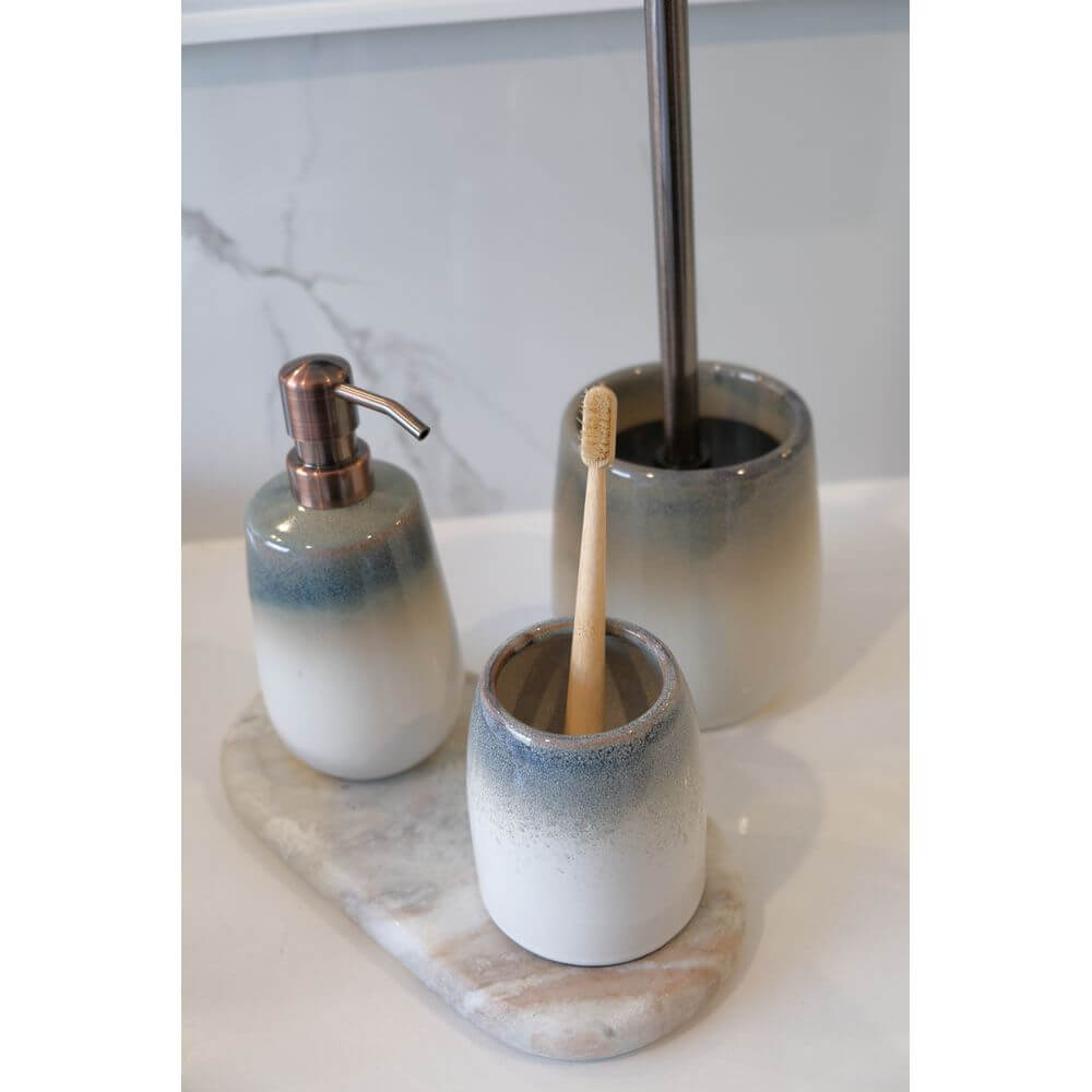 Osteto Ceramic Toilet Brush Coastal - BATHROOM - Toilet Brushes - Soko and Co