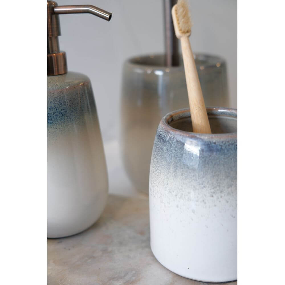Osteto Ceramic Toilet Brush Coastal - BATHROOM - Toilet Brushes - Soko and Co
