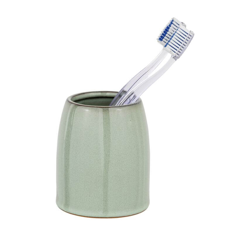 Osteto Ceramic Tumbler Seafoam - BATHROOM - Toothbrush Holders - Soko and Co